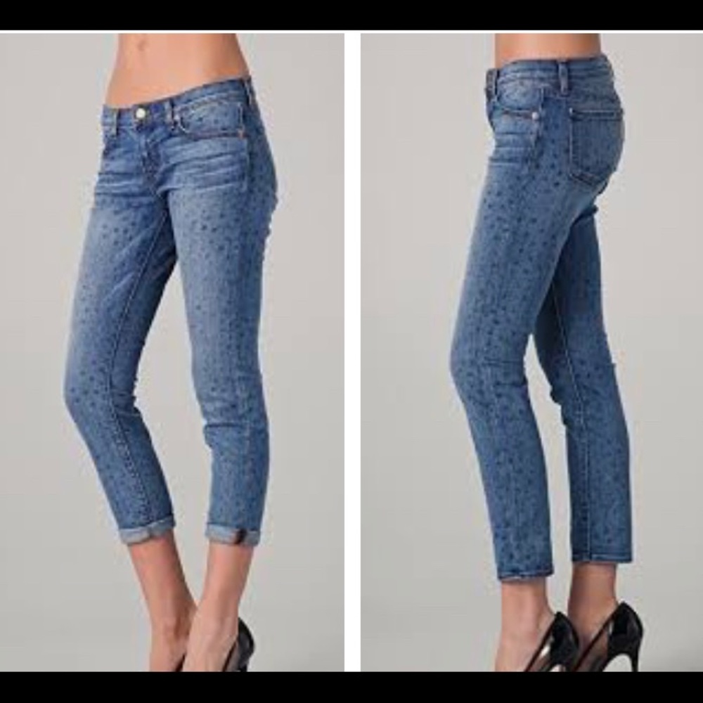 SALE! J Brand Aoki Slim Star Crop Celebrity Choice